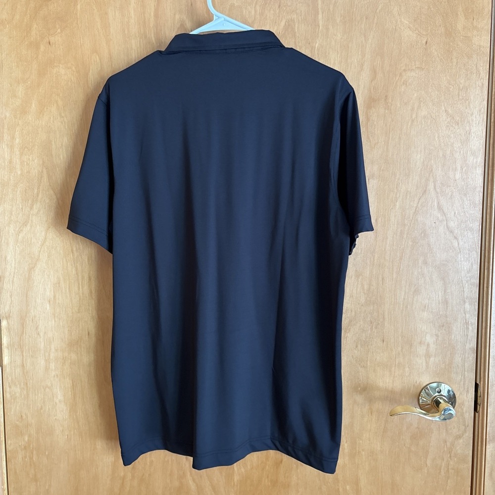 Waggle Size Large Short Sleeve Dude‎ Polo Shirt Black Sleeve Logo - Picture 5 of 7
